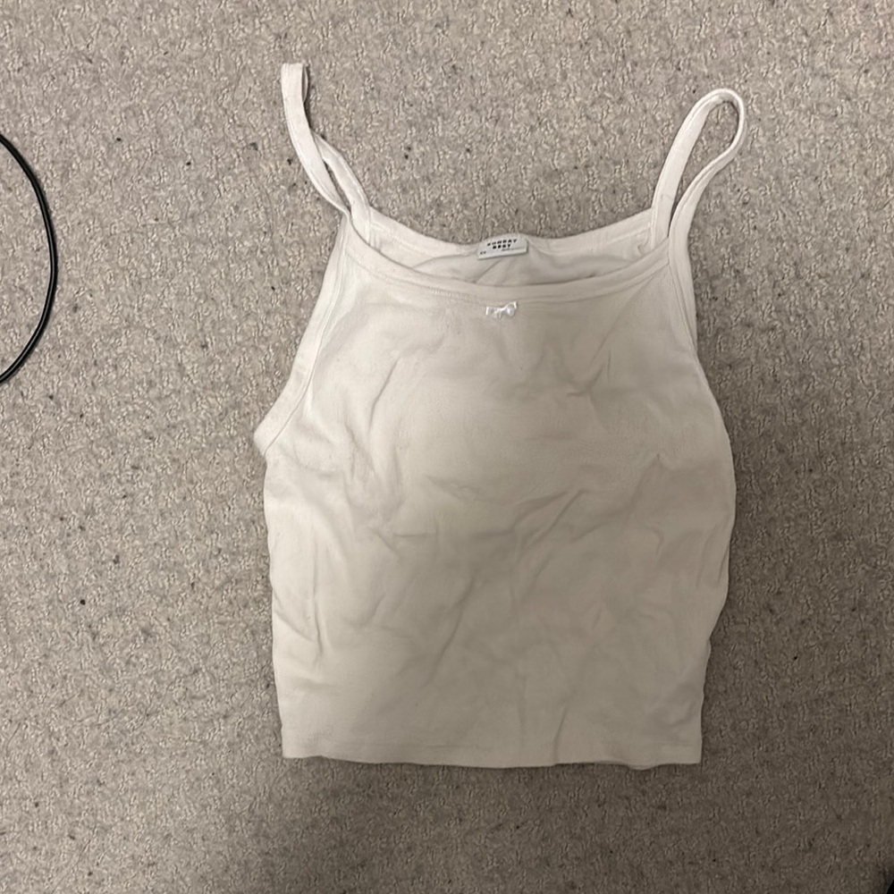 Sunday Best Cream Pointelle Tank Top
